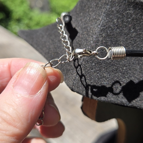 Purple & Gold Multi-Strand Beaded Handmade Necklace By Aelon 21" Adjustable - Picture 6 of 7